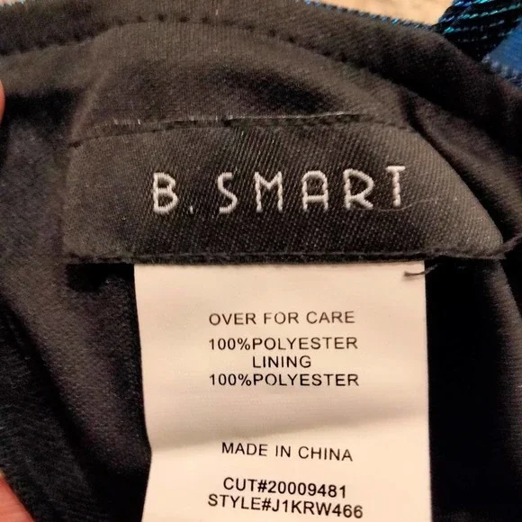 Metallic Royal blue evening dress 11 - Picture 7 of 8